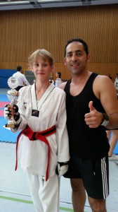 Laura Göbel 1. Platz mit Coach Aydin Ates